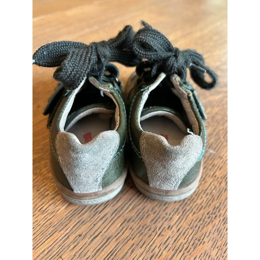 Roberto Cavalli Devil's Toddler Shoes – Leather – Green & Gray –‎ EU 22 / US 6